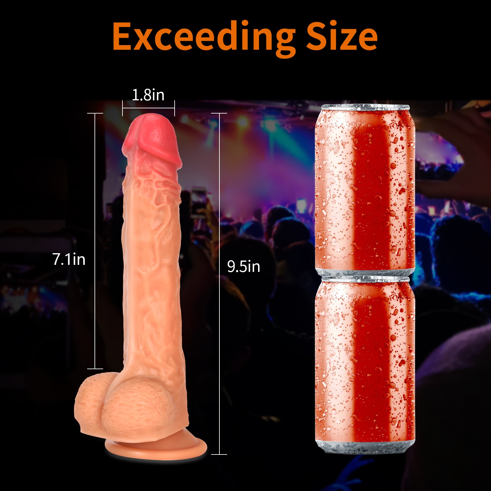 FIDECH 4 in 1 Rotating Thrusting Heating Vibrating Realistic Silicone Dildo