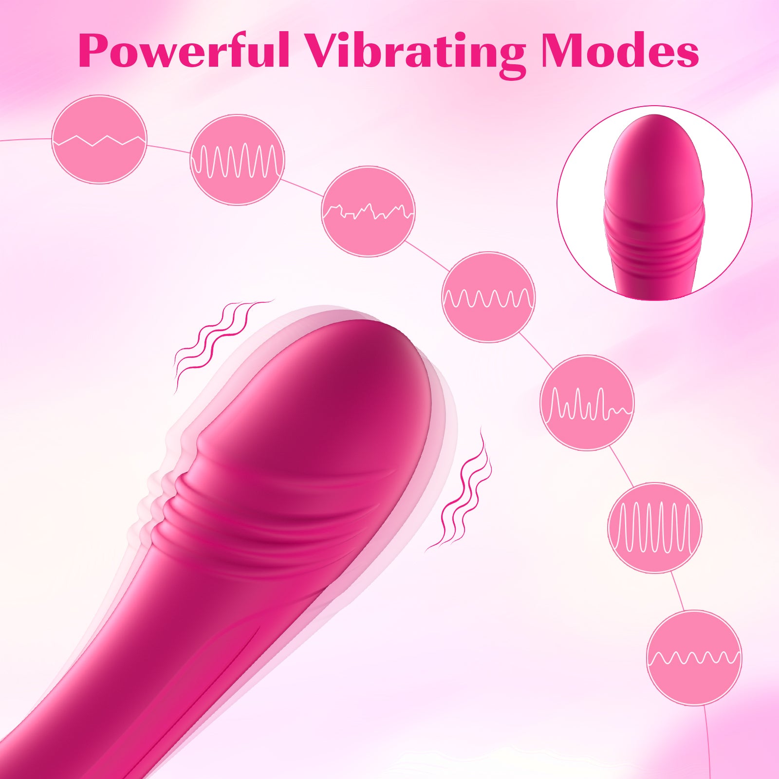 Curved 7 Mode G-Spot Vibrating Massage