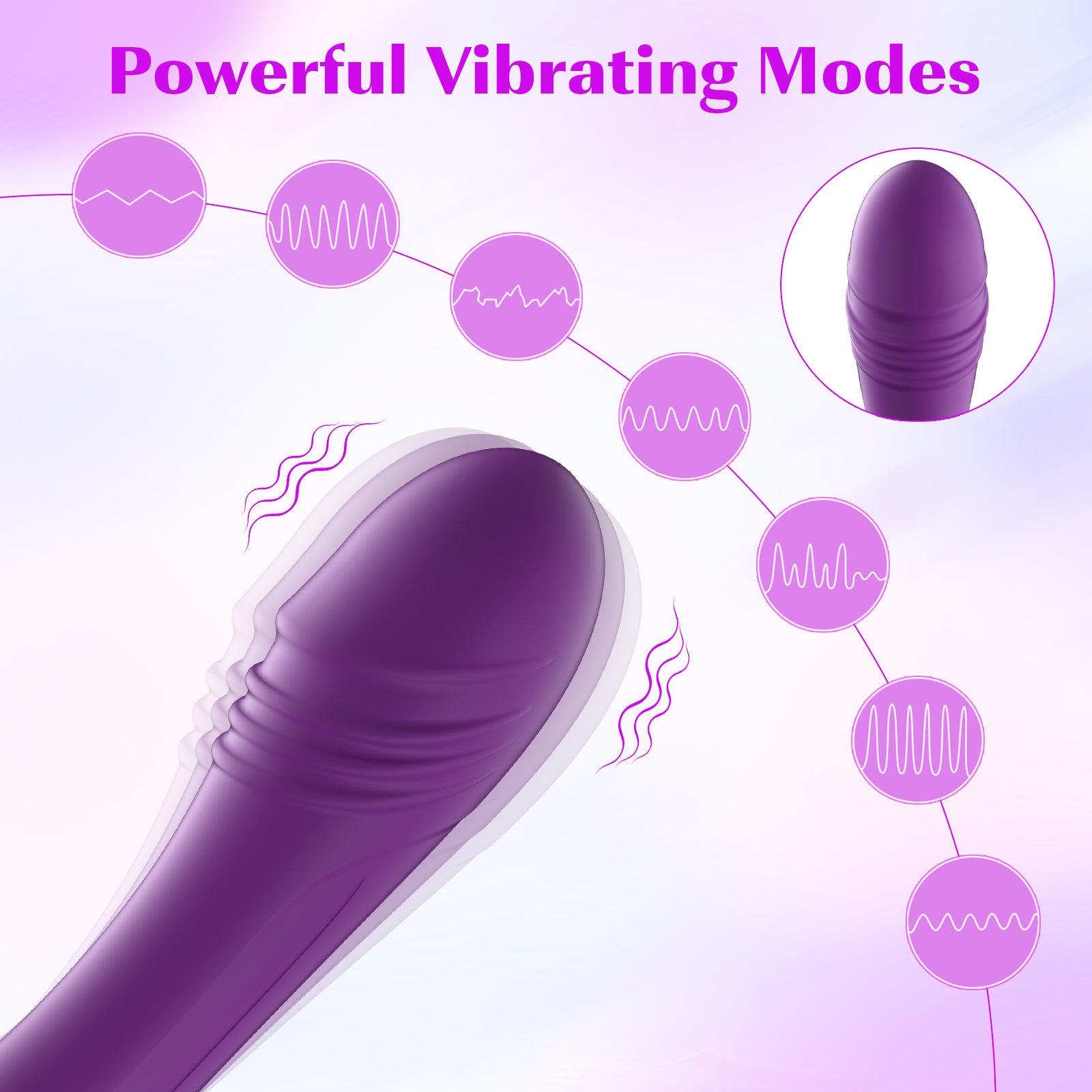 Curved 7 Mode G-Spot Vibrating Massage