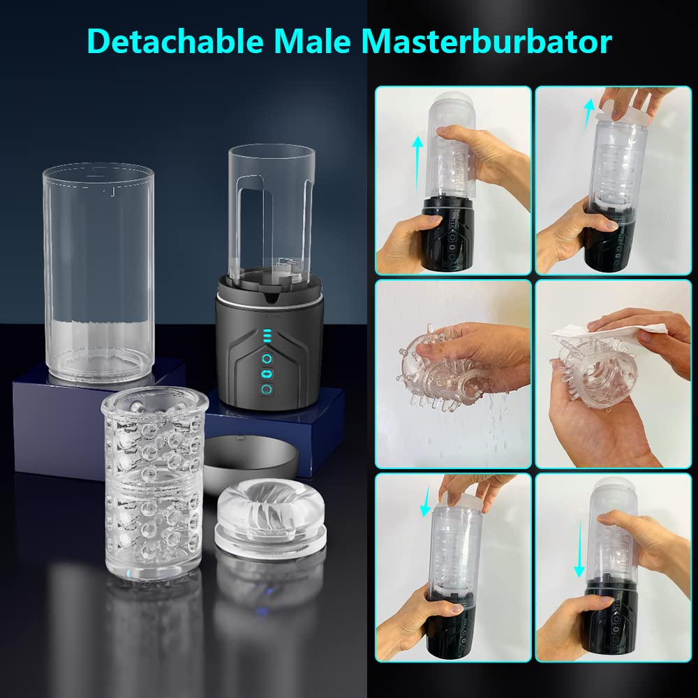 FIDECH 7 Rotation & 7 Suction 2 in 1 Male Masturbation Cup