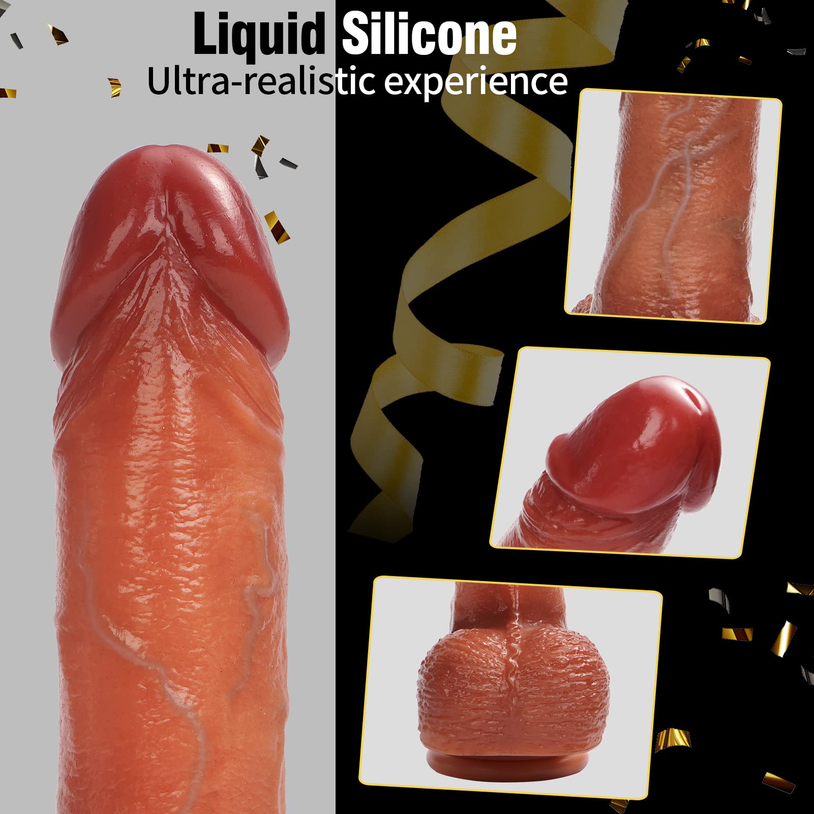 FIDECH Super Lifelike Multi Function Heating Automatic Dildo with Remote Controller