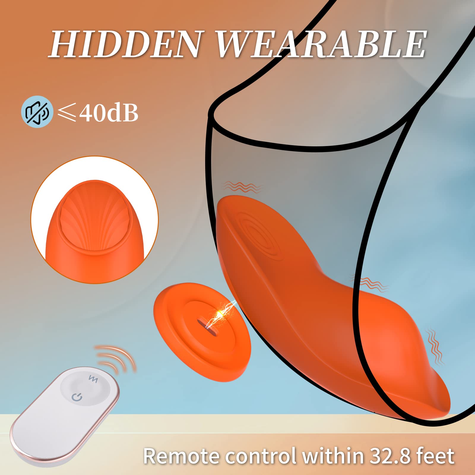 FIDECH Ultra Wearing Stability Hidden Pleasure Vibrator with Remote Controller