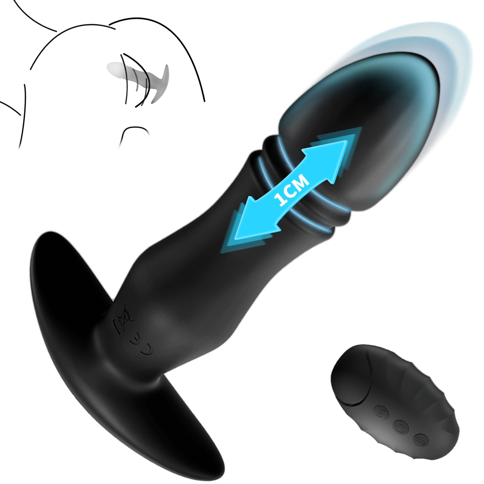FIDECH 10 Thrusting & Vibrating Remote Controlled Booty Fun Anal Plug Fidech FIDECH 10 Thrusting & Vibrating Remote Controlled Booty Fun Anal Plug Fidech