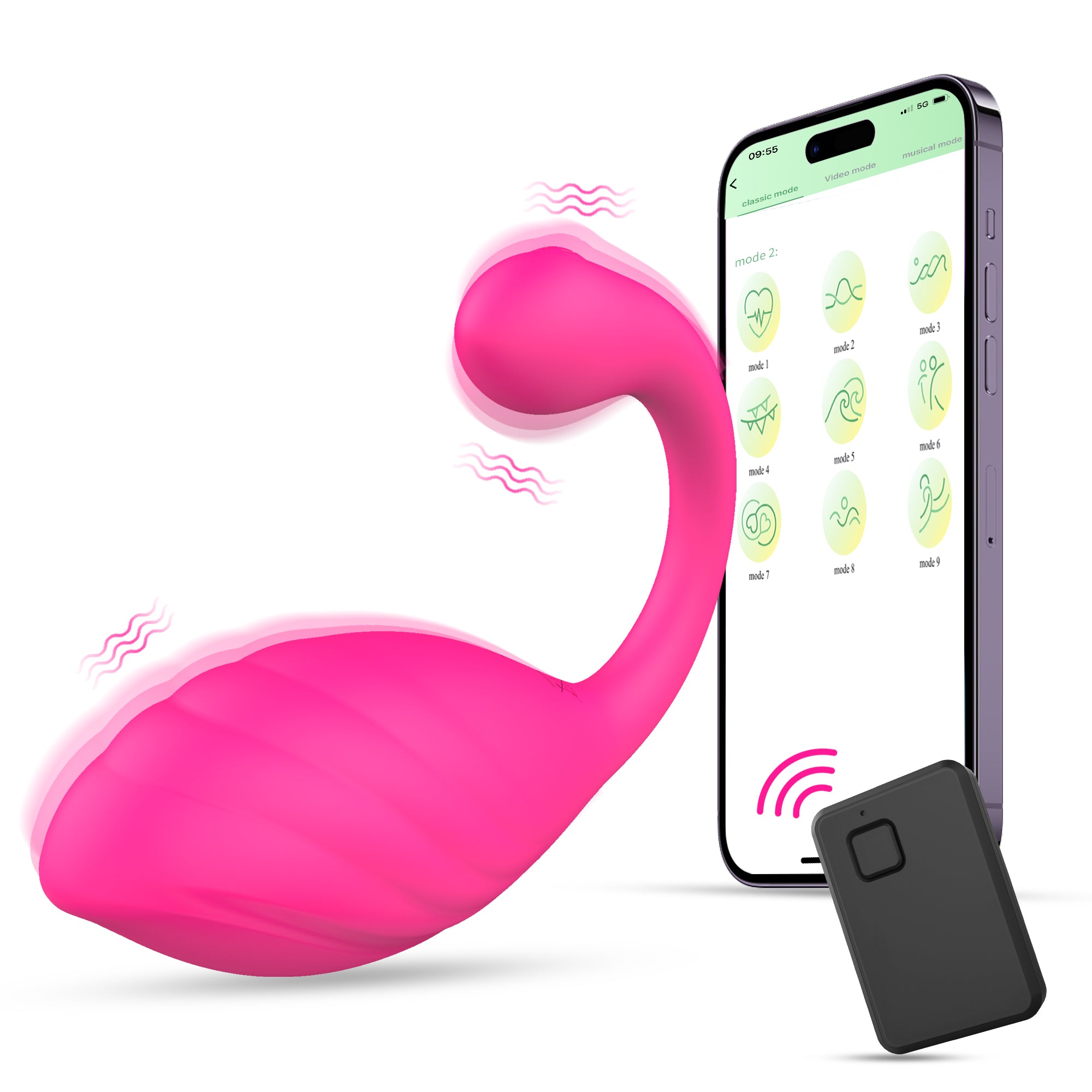 Wearable APP and Remote Control Couple Egg Vibrator