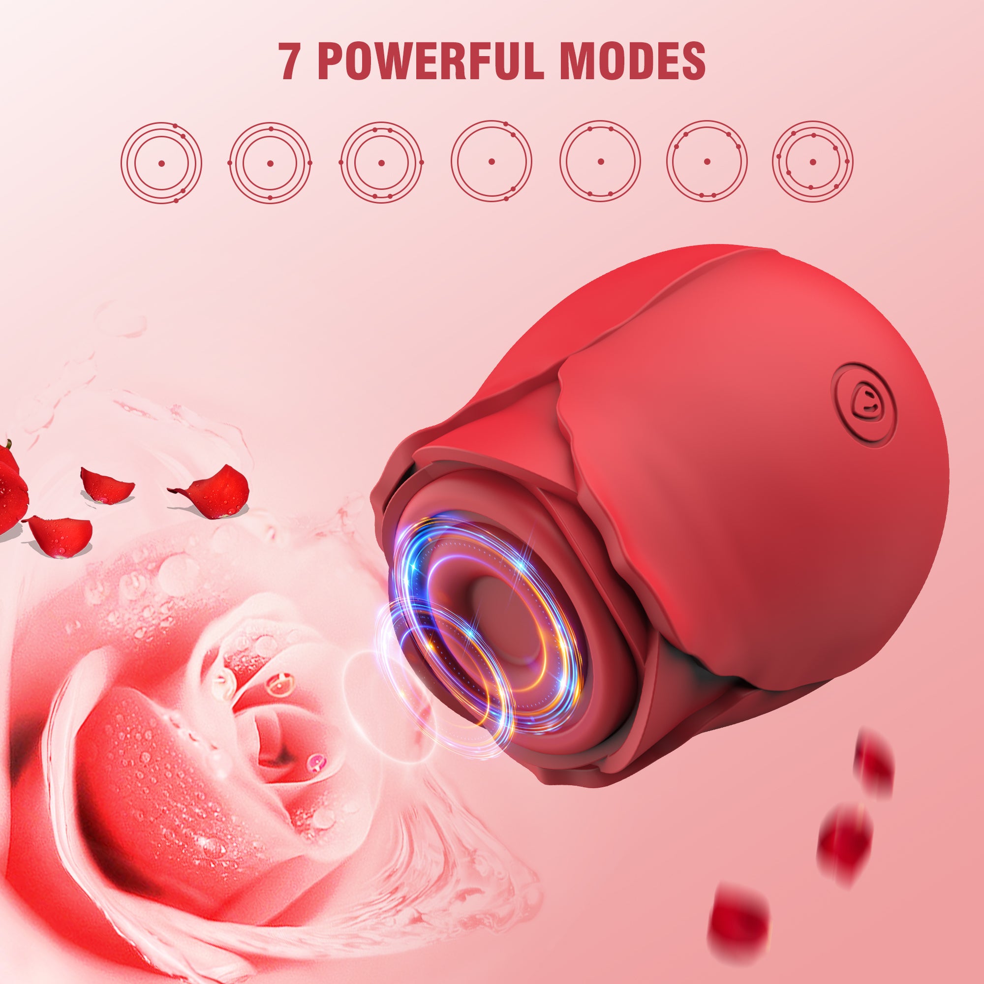 Rose 7 Tapping Modes Nipple Clit Teasing Vibrator
