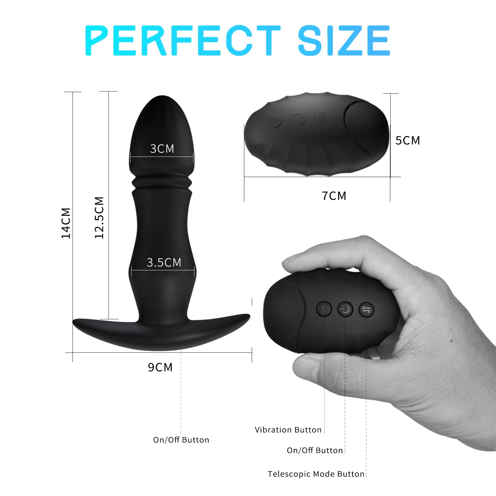 FIDECH 10 Thrusting & Vibrating Remote Controlled Booty Fun Anal Plug Fidech FIDECH 10 Thrusting & Vibrating Remote Controlled Booty Fun Anal Plug Fidech
