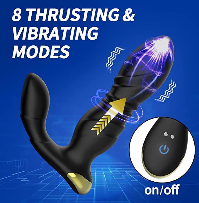 FIDECH 8 Thrusting Perineum Vibrating Anal Stimulator