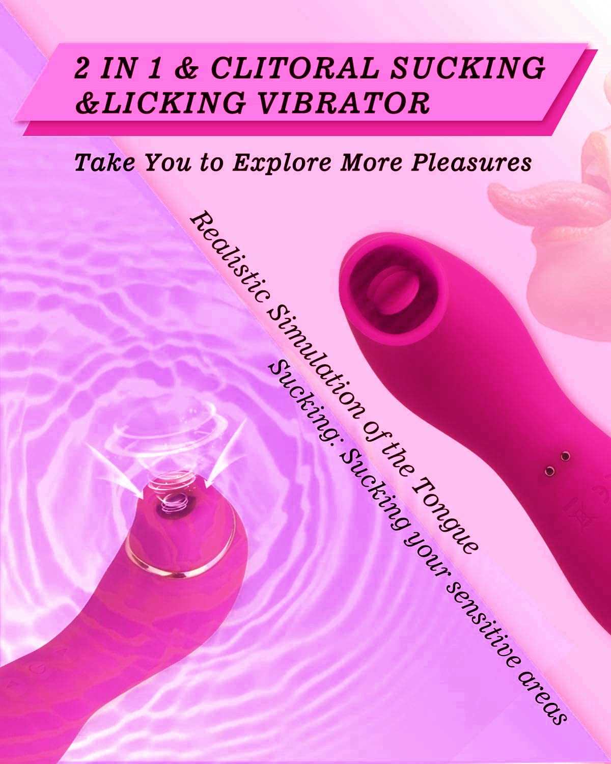 Little sea lion 2 in 1 Clitoral Sucking & Licking G Spot Vibrator