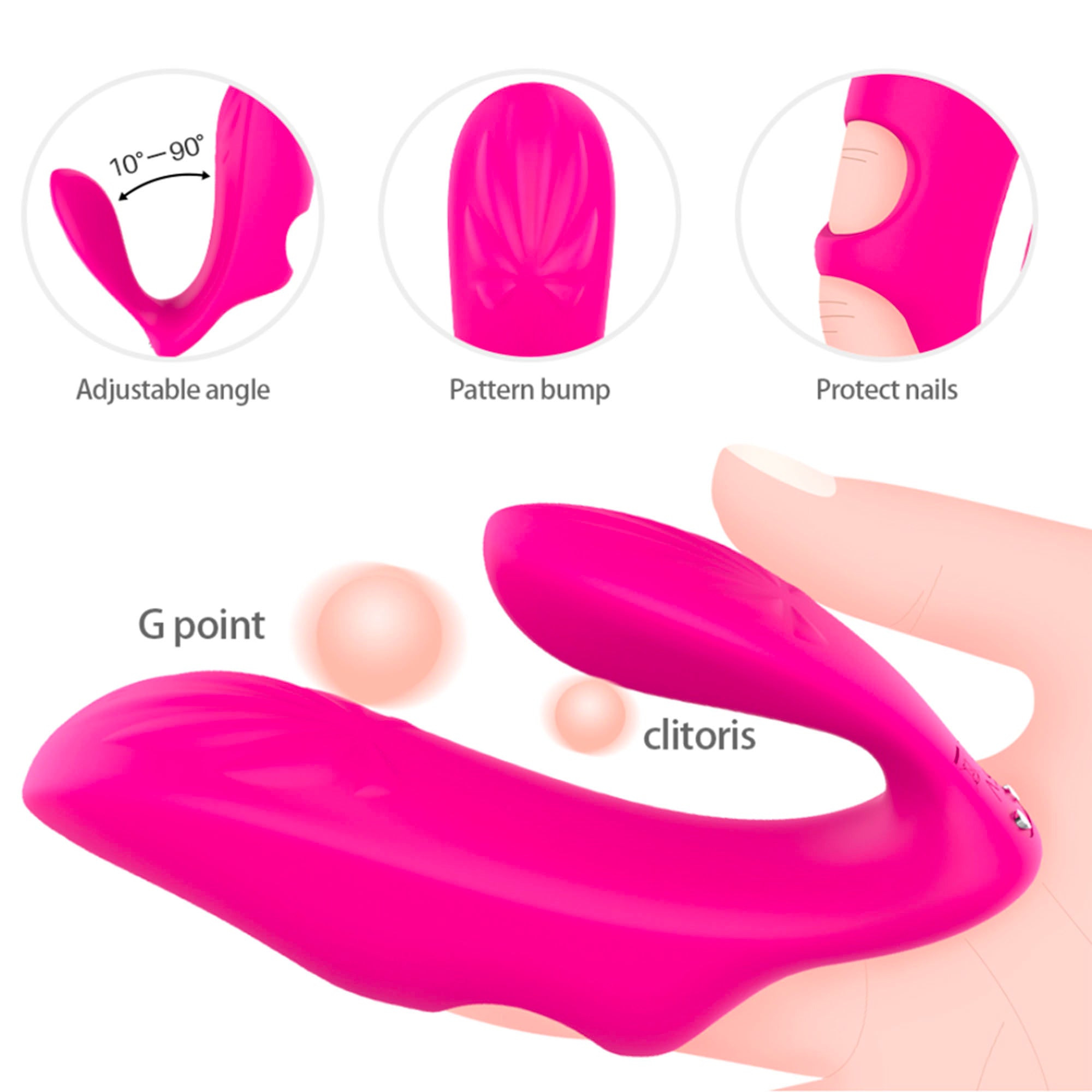 FIDECH G Spot Clit Flexible Finger Vibrator