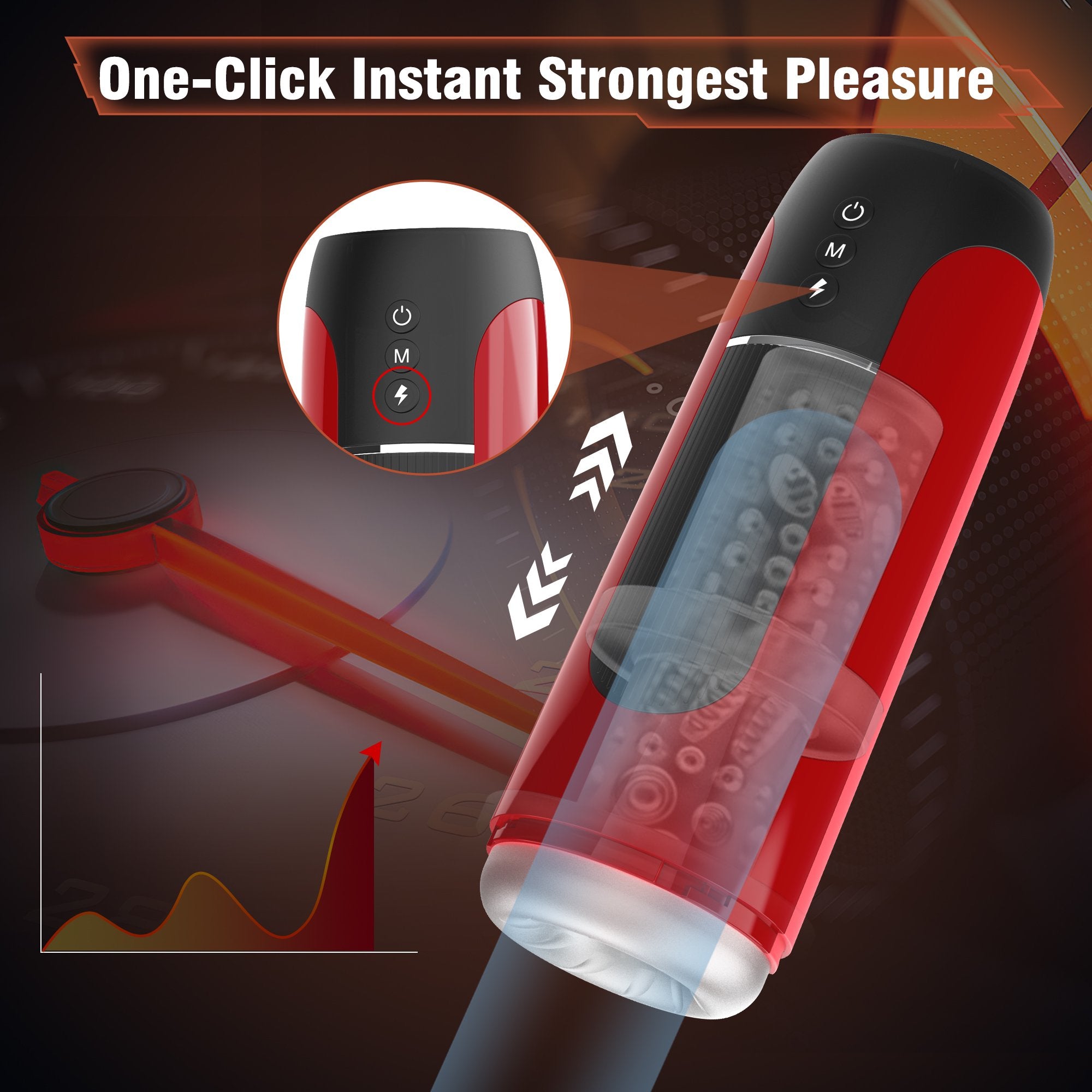 FIDECH 7 Thrusting Vibrating Electric Penis Stroker