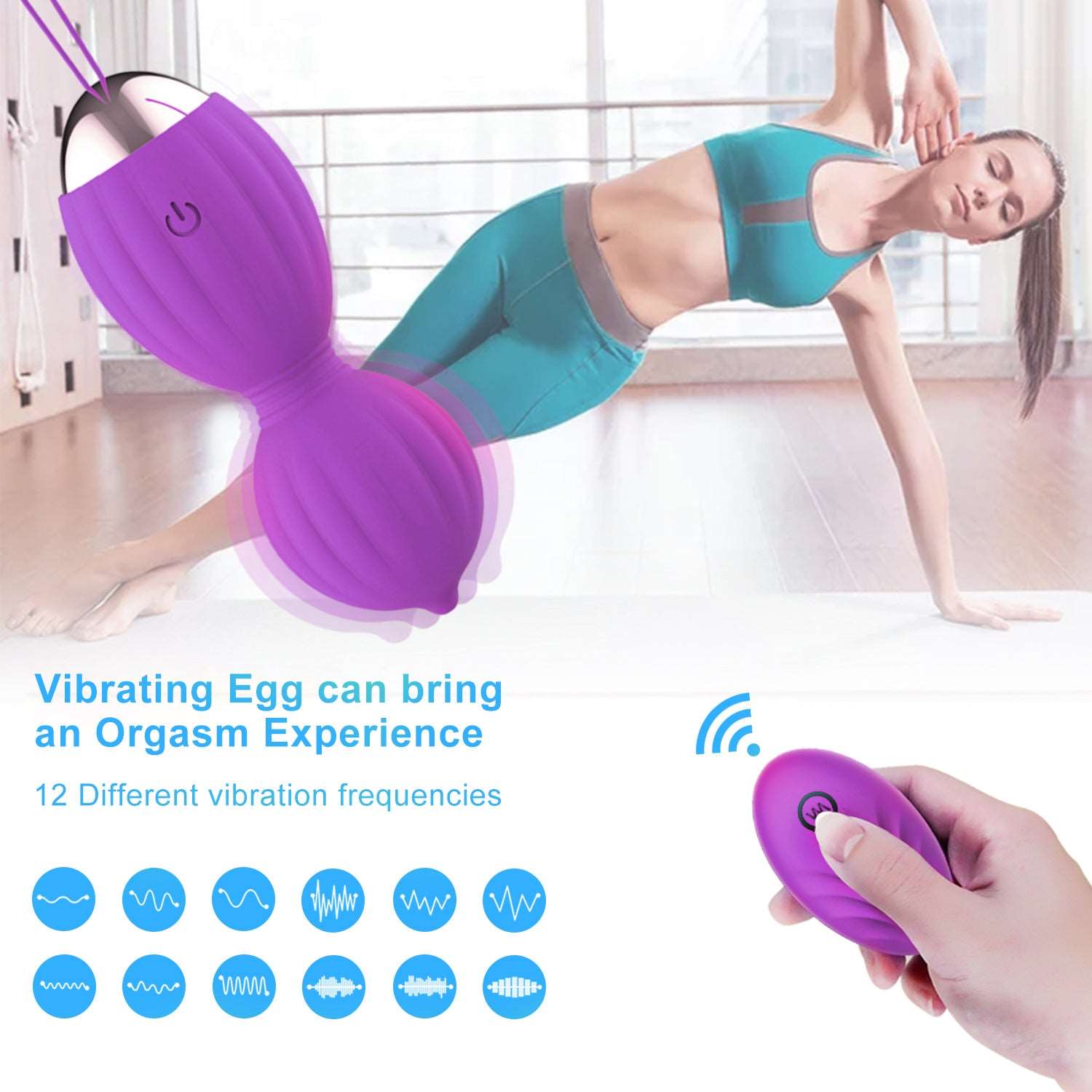FIDECH 12 Vibrating Remote Control Kegel Balls 4-Piece Set Fidech FIDECH 12 Vibrating Remote Control Kegel Balls 4-Piece Set Fidech
