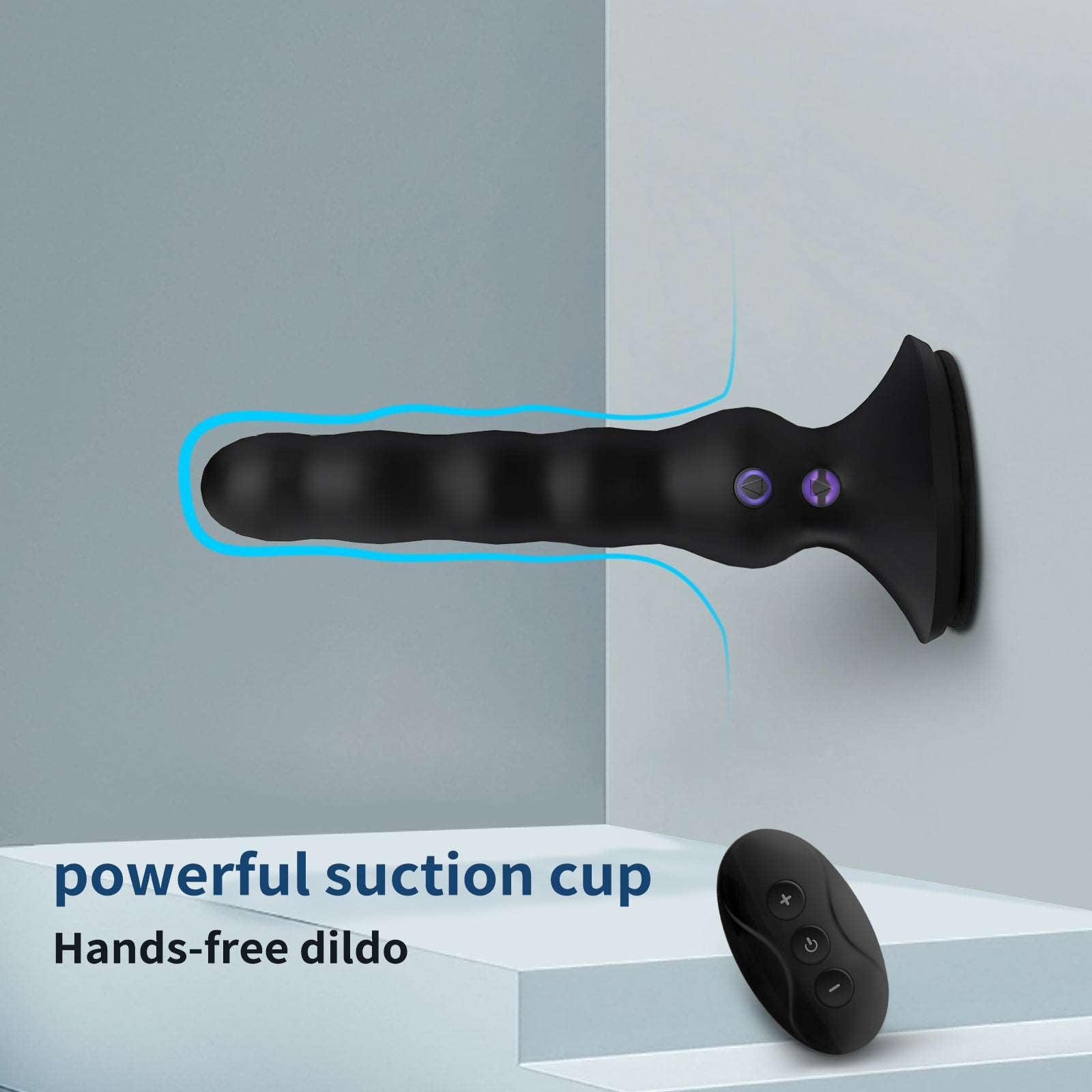 Fidech Remote Controlled Wriggling Anal Beads With Suction Cup Fidech