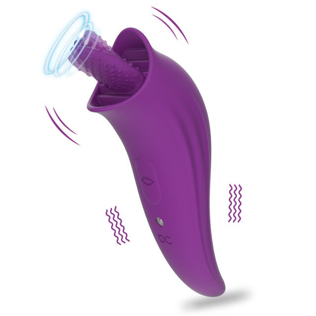 FIDECH Pleasingly  Frictional Dotted Tongue Vibrator