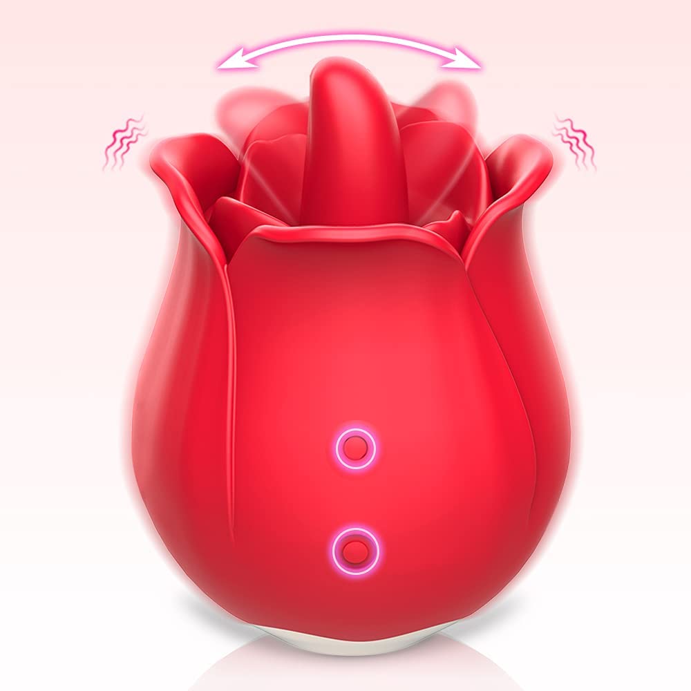 FIDECH Tongue Stimulating Rose Vibrator Fidech FIDECH Tongue Stimulating Rose Vibrator Fidech